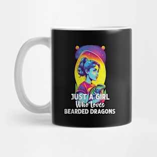 Just a girl who loves bearded dragons Funny Lizard Lover Mug